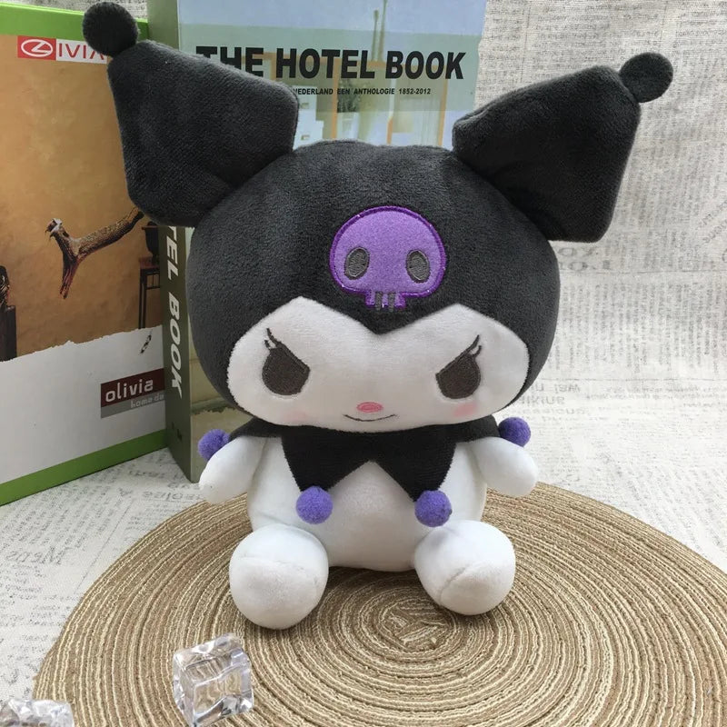 Hot 25cm Kawaii Sanrio Kuromi My Melody Cinnamoroll Plush Toys Doll Pillow Anime Cartoon Kids Gifts Room Decoration Dolls